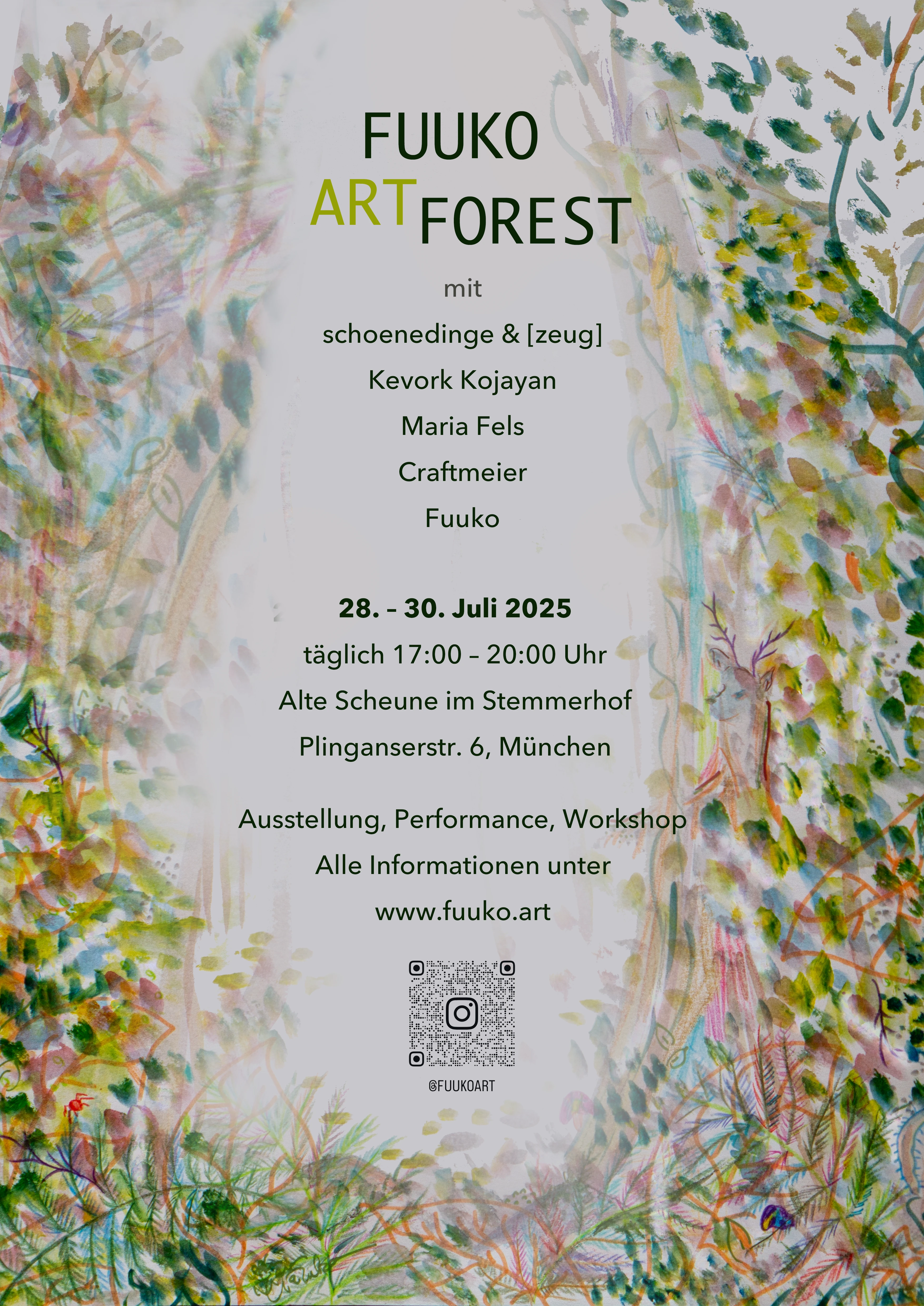 Fuuko Art Forest Poster