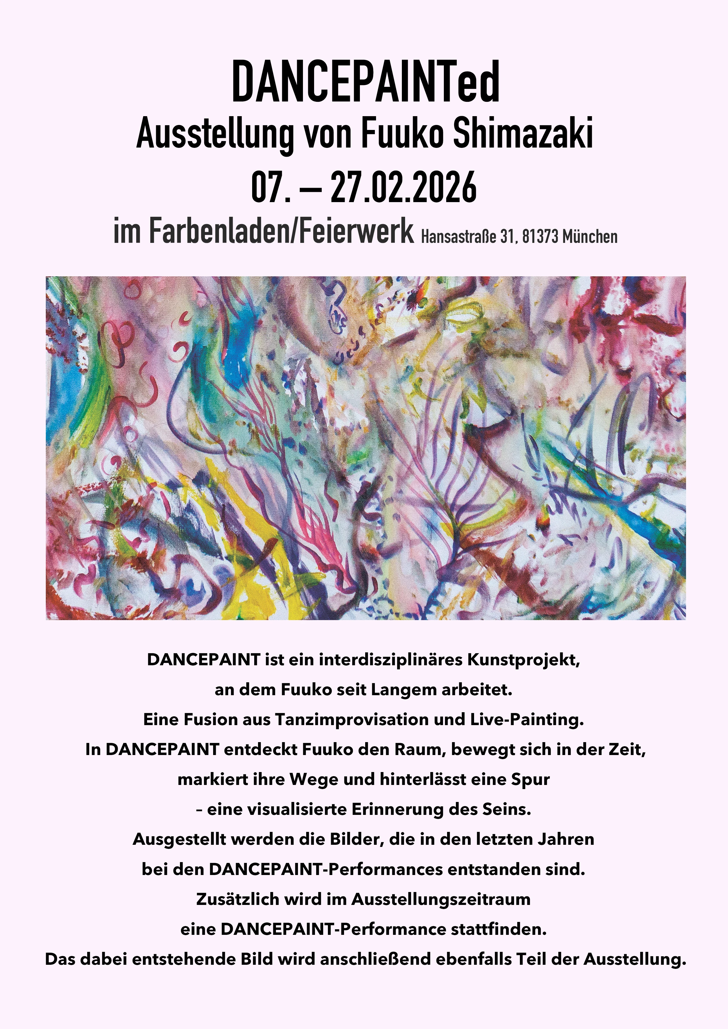 DANCEPAINTed Flyer 1 von 2
