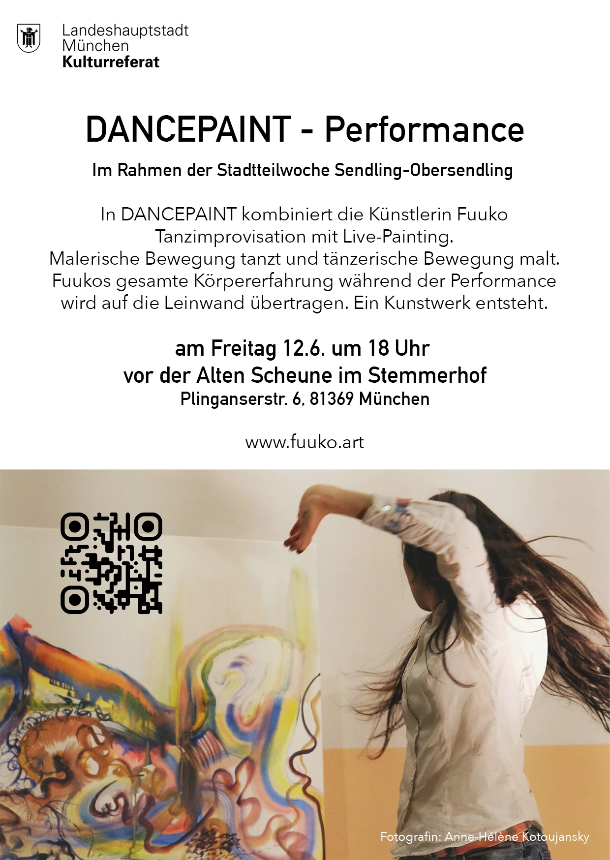 DANCEPAINT - Performance im Rahmen der Stadtteilwoche Sendling-Obersendling